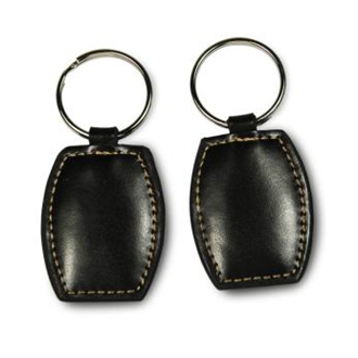 Passive PU RFID leather keyfob