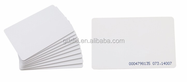 clear printing rfid card