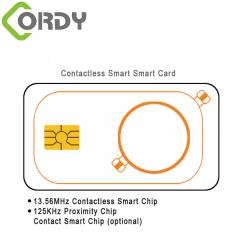 RFID dual card with contact IC